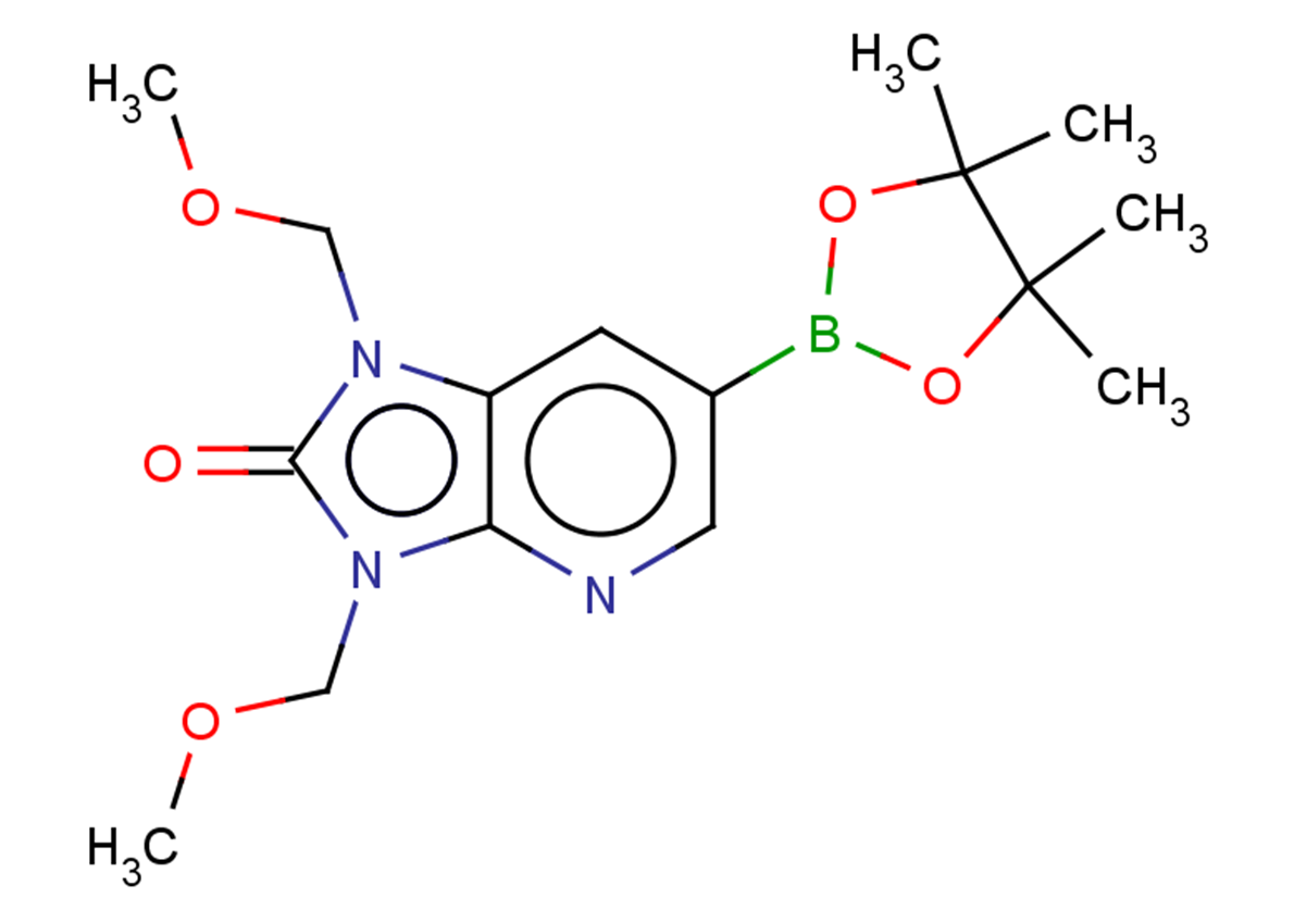 1,3-bis(methoxymethyl)-6-(tetramethyl-1,3,2-dioxaborolan-2-yl)-1H,2H,3H-imidazo[4,5-b]pyridin-2-one