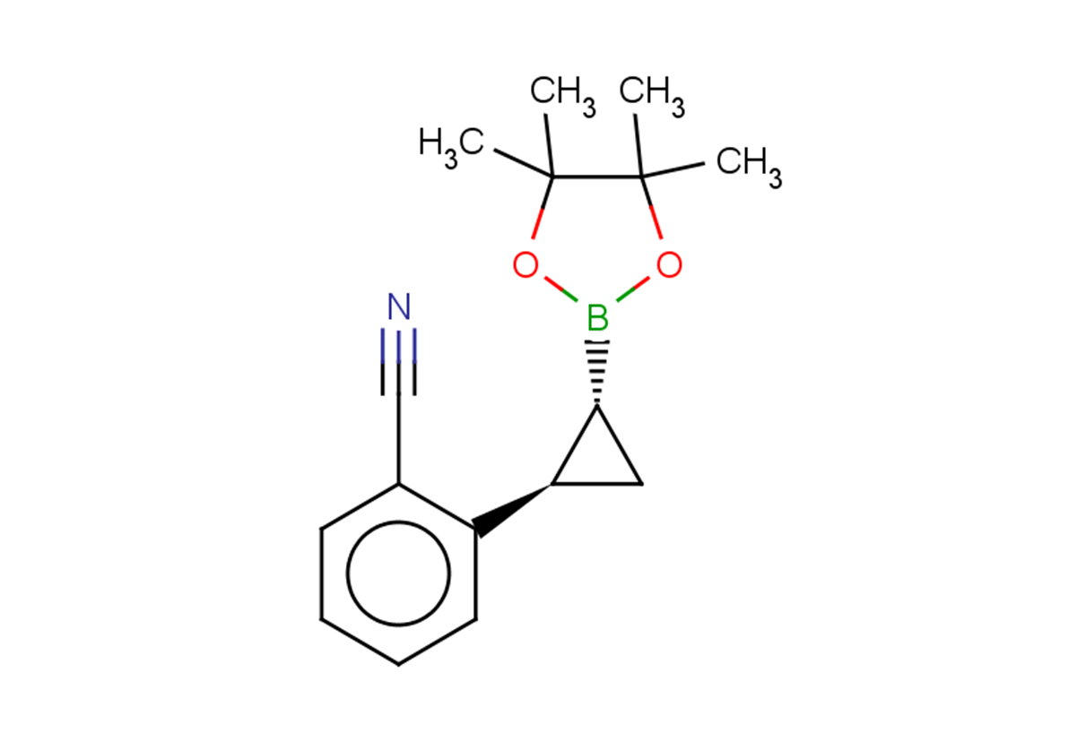 rac-2-[(1R,2R)-2-(4,4,5,5-tetramethyl-1,3,2-dioxaborolan-2-yl)cyclopropyl]benzonitrile, trans