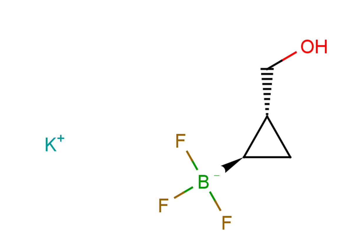 rac-potassium trifluoro[(1R,2R)-2-(hydroxymethyl)cyclopropyl]boranuide, trans