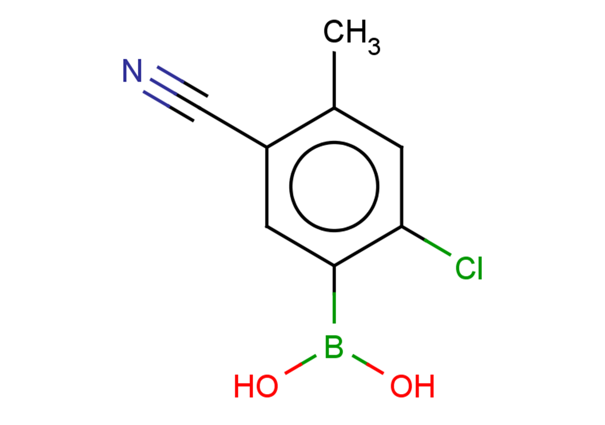 (2-chloro-5-cyano-4-methylphenyl)boronic acid