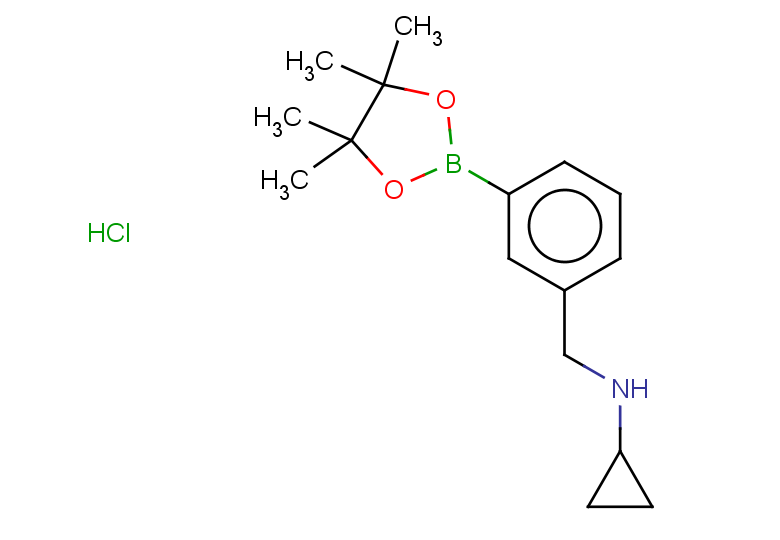 N-{[3-(tetramethyl-1,3,2-dioxaborolan-2-yl)phenyl]methyl}cyclopropanamine hydrochloride