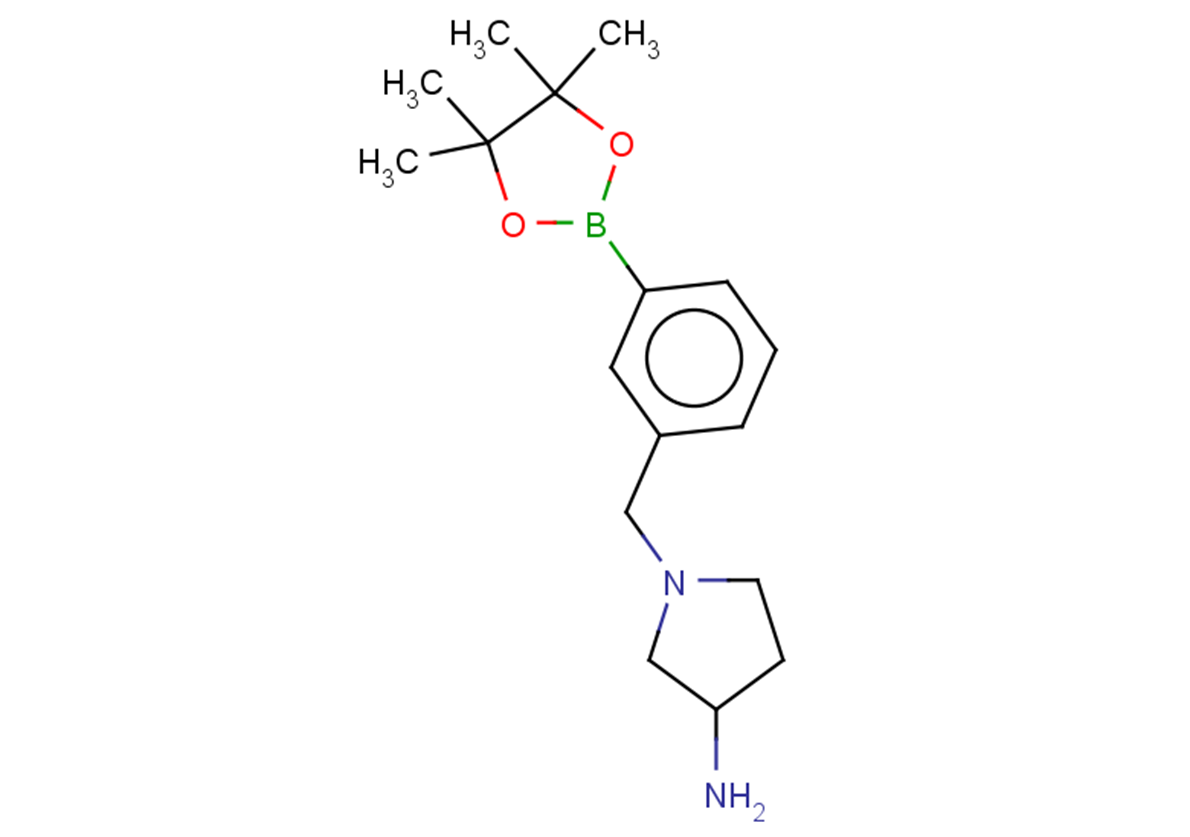 1-{[3-(tetramethyl-1,3,2-dioxaborolan-2-yl)phenyl]methyl}pyrrolidin-3-amine
