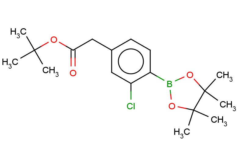 tert-butyl 2-[3-chloro-4-(tetramethyl-1,3,2-dioxaborolan-2-yl)phenyl]acetate