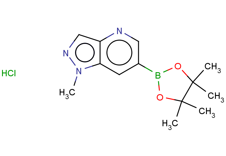 1-methyl-6-(tetramethyl-1,3,2-dioxaborolan-2-yl)-1H-pyrazolo[4,3-b]pyridine hydrochloride