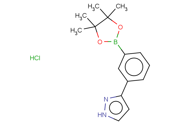 3-[3-(tetramethyl-1,3,2-dioxaborolan-2-yl)phenyl]-1H-pyrazole hydrochloride