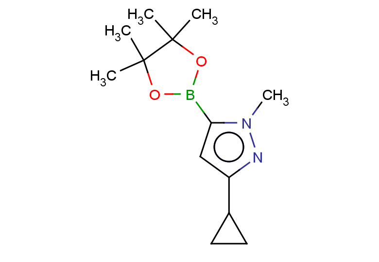 3-cyclopropyl-1-methyl-5-(tetramethyl-1,3,2-dioxaborolan-2-yl)-1H-pyrazole
