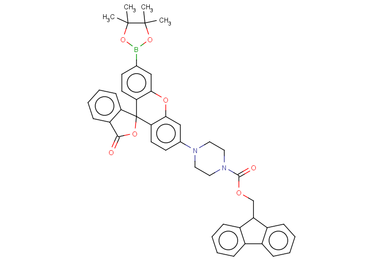 (9H-fluoren-9-yl)methyl 4-[3-oxo-3'-(4,4,5,5-tetramethyl-1,3,2-dioxaborolan-2-yl)-3H-spiro[2-benzofuran-1,9'-xanthen]-6'-yl]piperazine-1-carboxylate