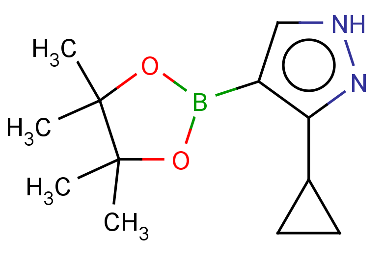 3-cyclopropyl-4-(tetramethyl-1,3,2-dioxaborolan-2-yl)-1H-pyrazole