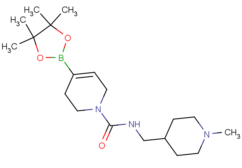 N-[(1-methylpiperidin-4-yl)methyl]-4-(tetramethyl-1,3,2-dioxaborolan-2-yl)-1,2,3,6-tetrahydropyridine-1-carboxamide