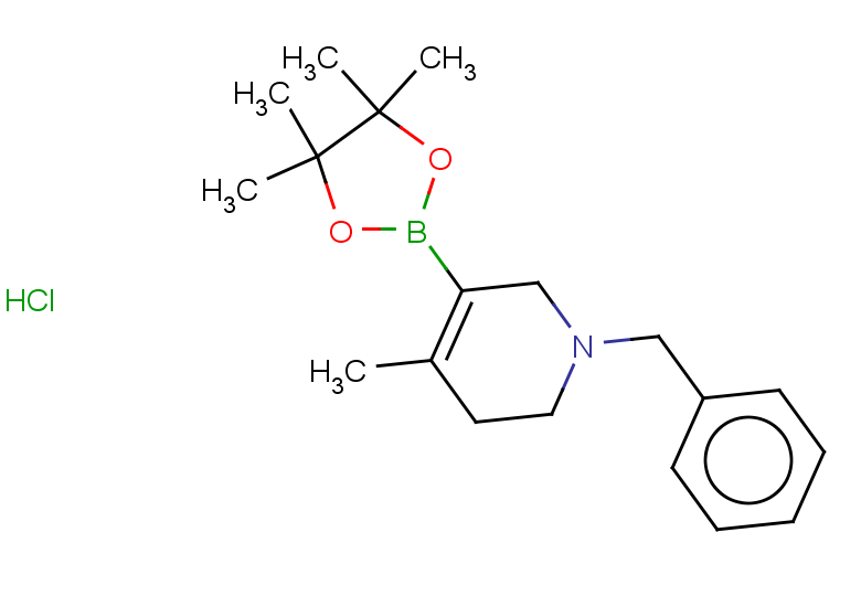 1-benzyl-4-methyl-5-(4,4,5,5-tetramethyl-1,3,2-dioxaborolan-2-yl)-1,2,3,6-tetrahydropyridine hydrochloride