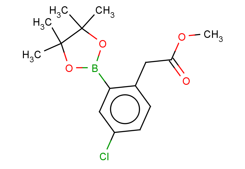 methyl 2-[4-chloro-2-(4,4,5,5-tetramethyl-1,3,2-dioxaborolan-2-yl)phenyl]acetate