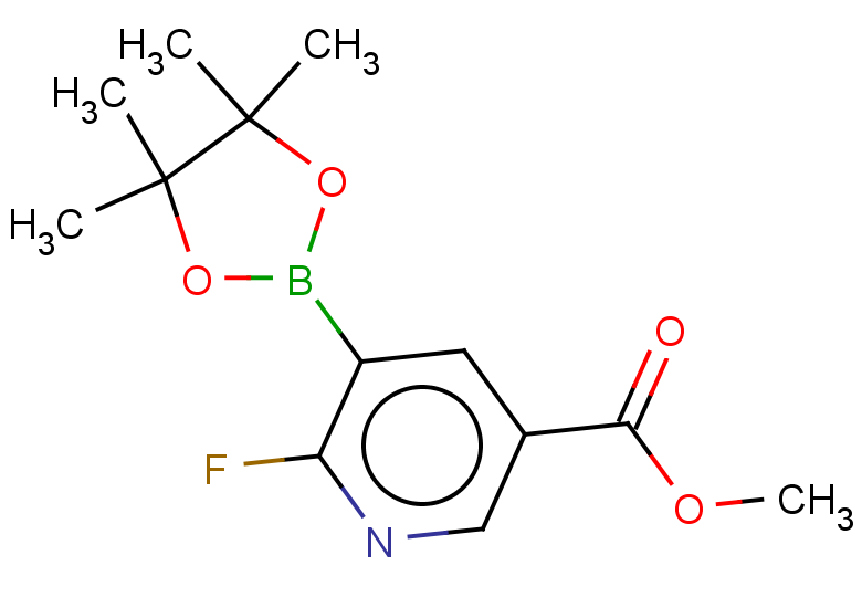 methyl 6-fluoro-5-(4,4,5,5-tetramethyl-1,3,2-dioxaborolan-2-yl)pyridine-3-carboxylate