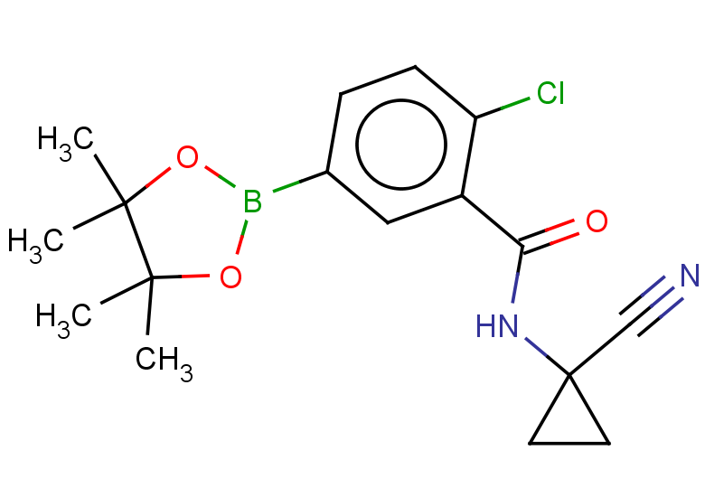 2-chloro-N-(1-cyanocyclopropyl)-5-(tetramethyl-1,3,2-dioxaborolan-2-yl)benzamide