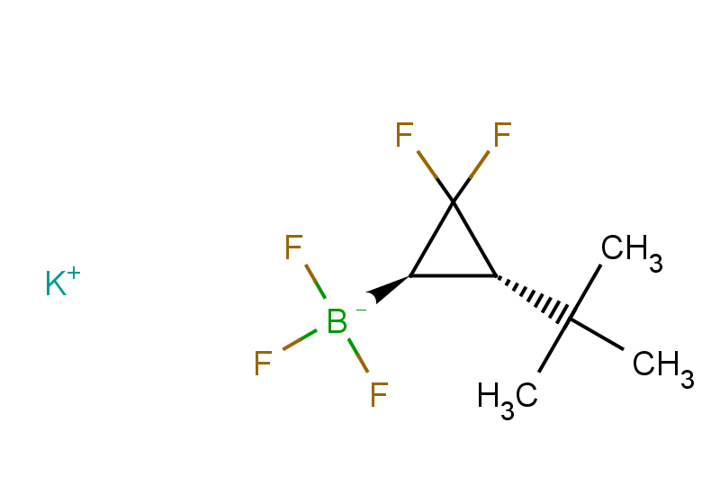 rac-potassium [(1R,3S)-3-tert-butyl-2,2-difluorocyclopropyl]trifluoroboranuide, trans