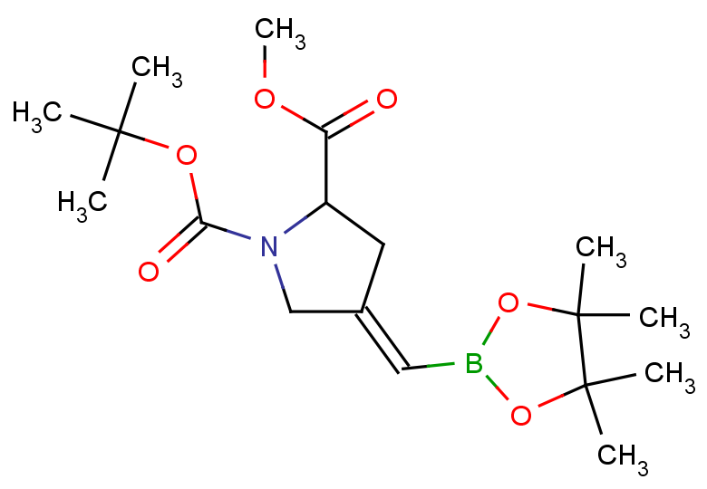 1-tert-butyl 2-methyl (4E)-4-[(4,4,5,5-tetramethyl-1,3,2-dioxaborolan-2-yl)methylidene]pyrrolidine-1,2-dicarboxylate