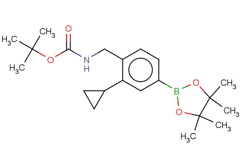 tert-butyl N-{[2-cyclopropyl-4-(tetramethyl-1,3,2-dioxaborolan-2-yl)phenyl]methyl}carbamate