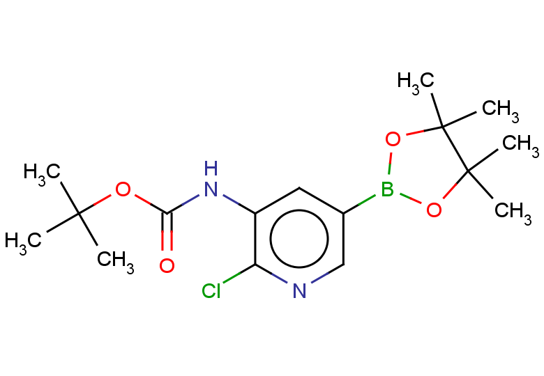 tert-butyl N-[2-chloro-5-(tetramethyl-1,3,2-dioxaborolan-2-yl)pyridin-3-yl]carbamate