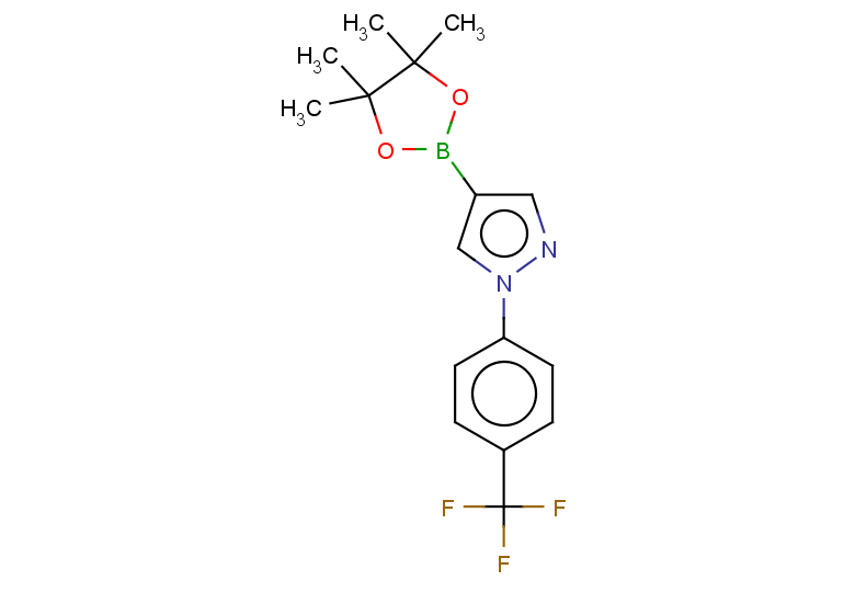 4-(tetramethyl-1,3,2-dioxaborolan-2-yl)-1-[4-(trifluoromethyl)phenyl]-1H-pyrazole