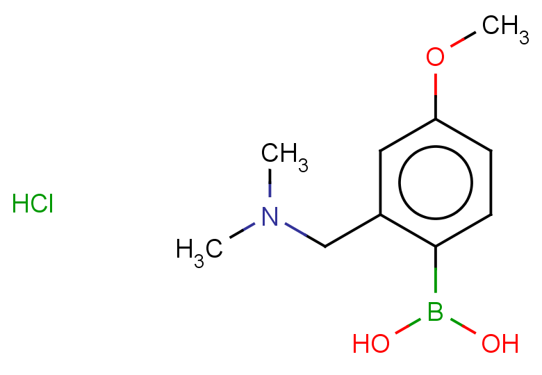 {2-[(dimethylamino)methyl]-4-methoxyphenyl}boronic acid hydrochloride