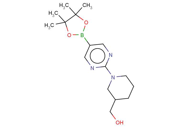 {1-[5-(tetramethyl-1,3,2-dioxaborolan-2-yl)pyrimidin-2-yl]piperidin-3-yl}methanol