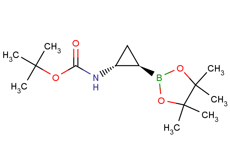 rac-tert-butyl N-[(1R,2R)-2-(tetramethyl-1,3,2-dioxaborolan-2-yl)cyclopropyl]carbamate, trans