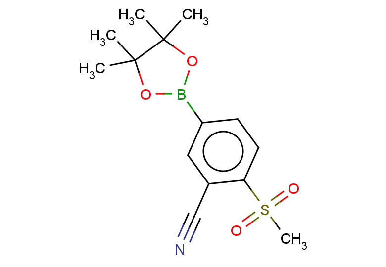 2-methanesulfonyl-5-(tetramethyl-1,3,2-dioxaborolan-2-yl)benzonitrile