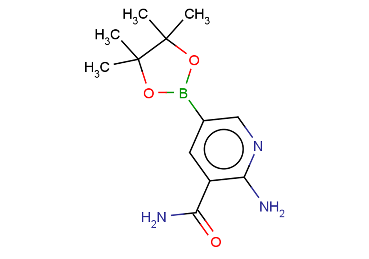2-amino-5-(4,4,5,5-tetramethyl-1,3,2-dioxaborolan-2-yl)pyridine-3-carboxamide