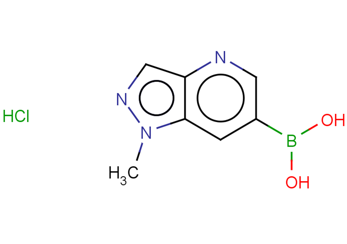 {1-methyl-1H-pyrazolo[4,3-b]pyridin-6-yl}boronic acid hydrochloride