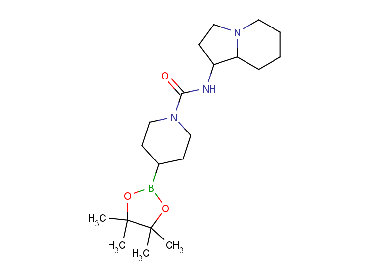 N-(octahydroindolizin-1-yl)-4-(tetramethyl-1,3,2-dioxaborolan-2-yl)piperidine-1-carboxamide