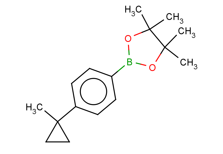 4,4,5,5-tetramethyl-2-[4-(1-methylcyclopropyl)phenyl]-1,3,2-dioxaborolane