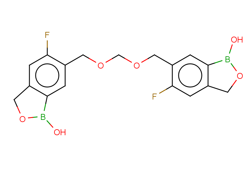 5-fluoro-6-({[(5-fluoro-1-hydroxy-1,3-dihydro-2,1-benzoxaborol-6-yl)methoxy]methoxy}methyl)-1,3-dihydro-2,1-benzoxaborol-1-ol