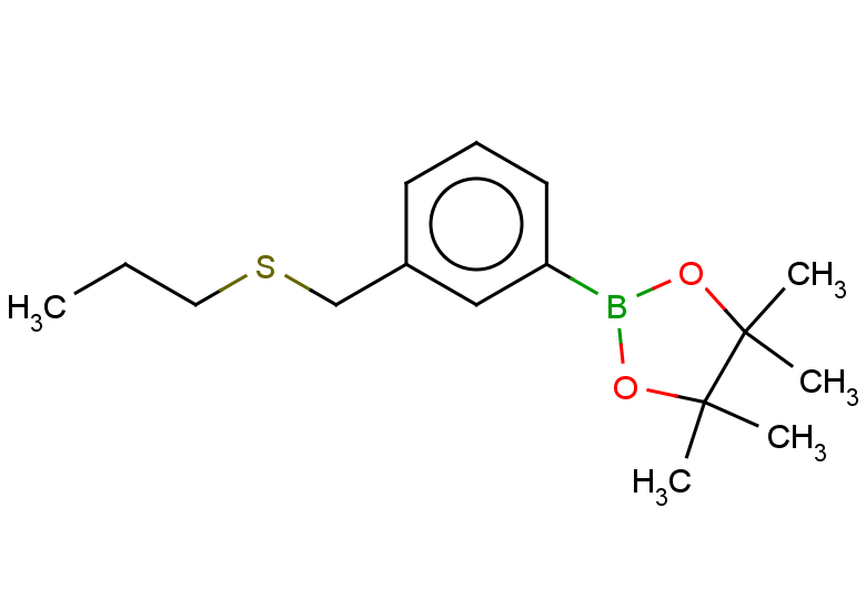 4,4,5,5-tetramethyl-2-{3-[(propylsulfanyl)methyl]phenyl}-1,3,2-dioxaborolane