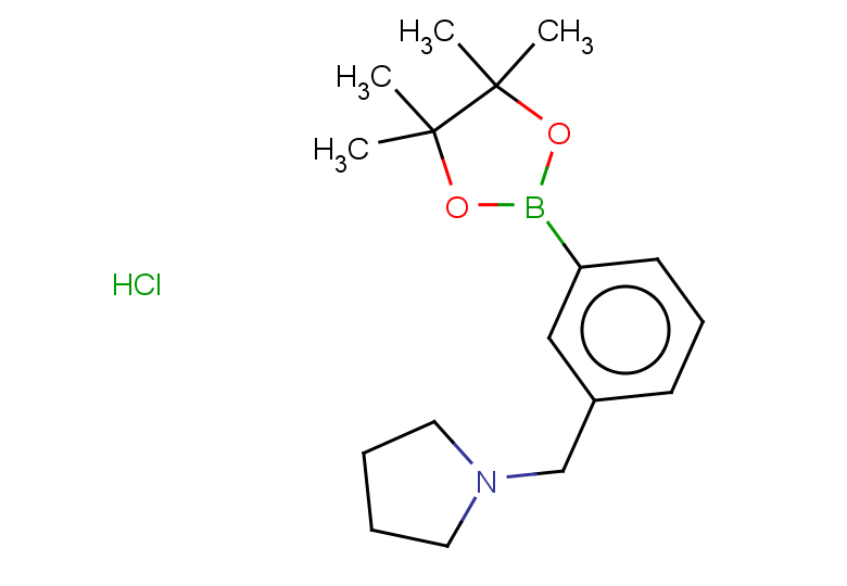 1-{[3-(tetramethyl-1,3,2-dioxaborolan-2-yl)phenyl]methyl}pyrrolidine hydrochloride
