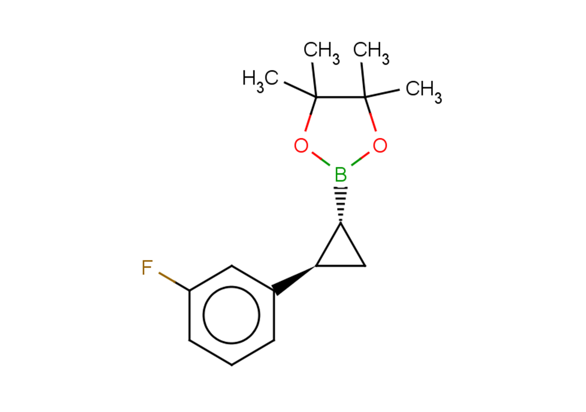 rac-2-[(1R,2R)-2-(3-fluorophenyl)cyclopropyl]-4,4,5,5-tetramethyl-1,3,2-dioxaborolane, trans