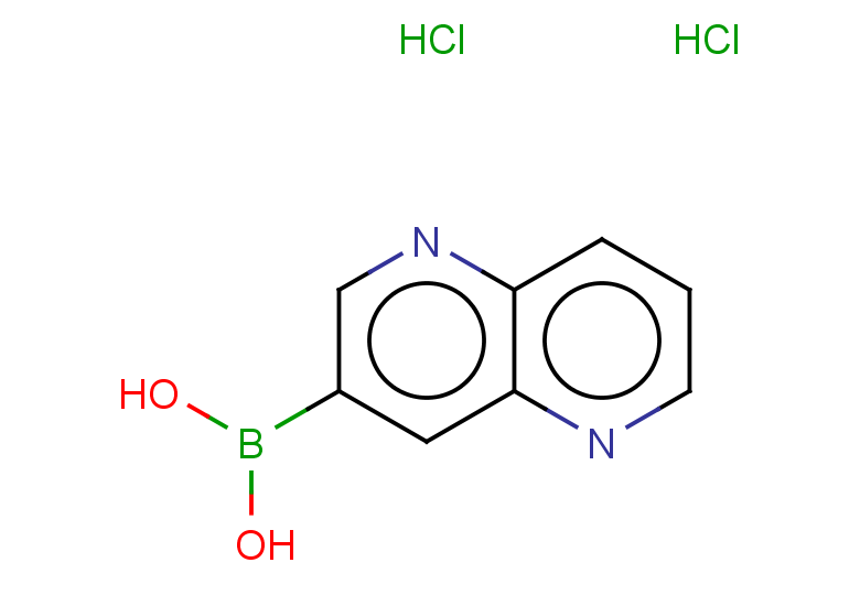 (1,5-naphthyridin-3-yl)boronic acid dihydrochloride