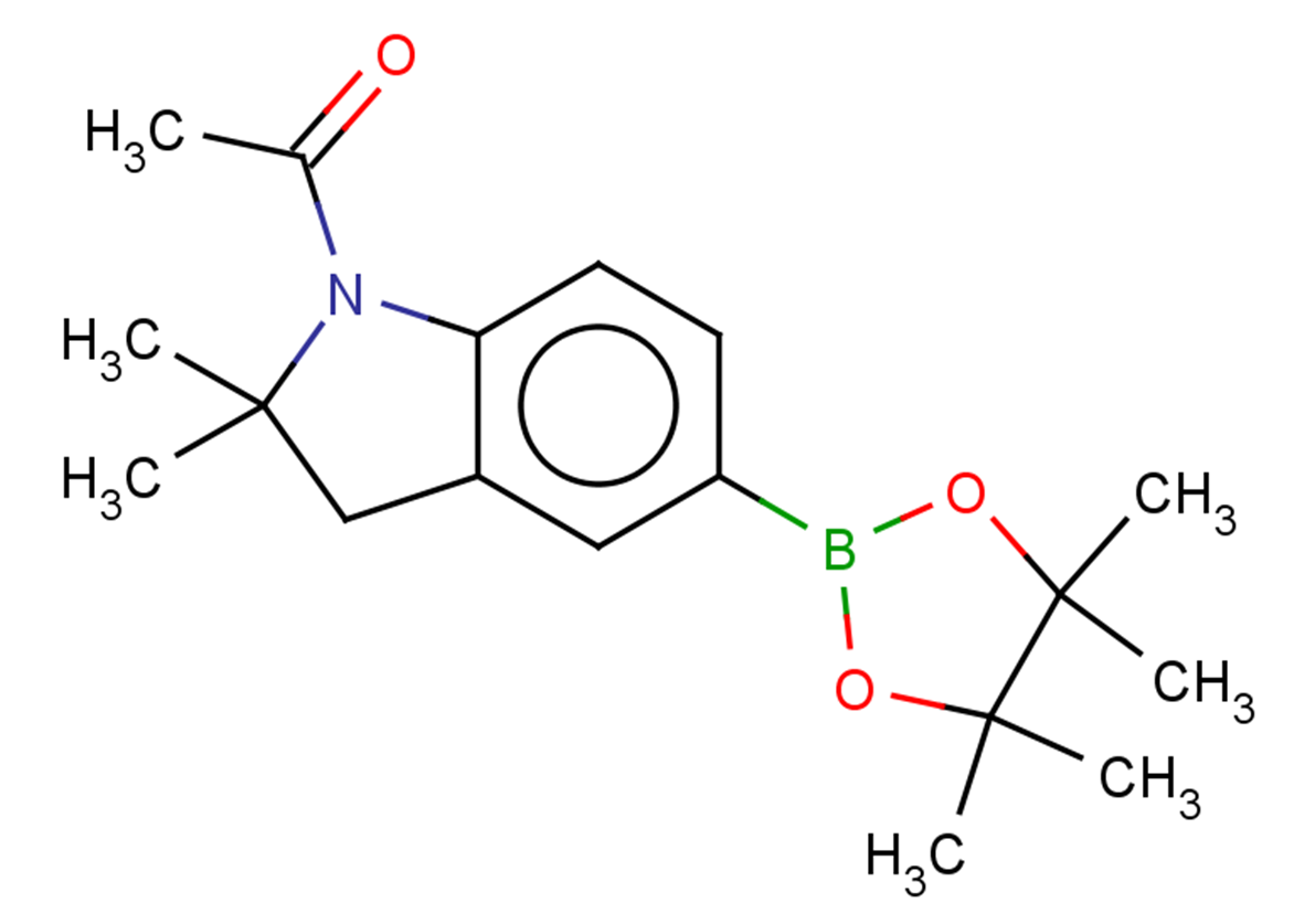 1-[2,2-dimethyl-5-(tetramethyl-1,3,2-dioxaborolan-2-yl)-2,3-dihydro-1H-indol-1-yl]ethan-1-one