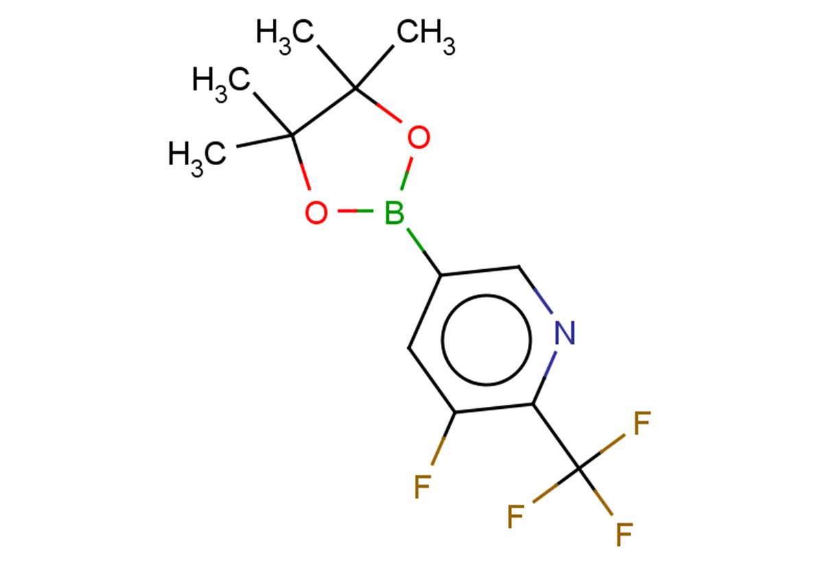 3-fluoro-5-(tetramethyl-1,3,2-dioxaborolan-2-yl)-2-(trifluoromethyl)pyridine