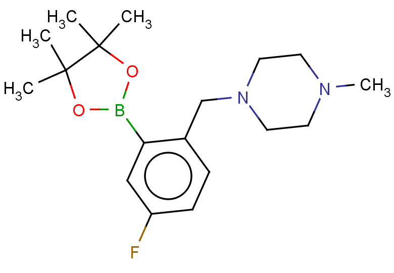 1-{[4-fluoro-2-(tetramethyl-1,3,2-dioxaborolan-2-yl)phenyl]methyl}-4-methylpiperazine