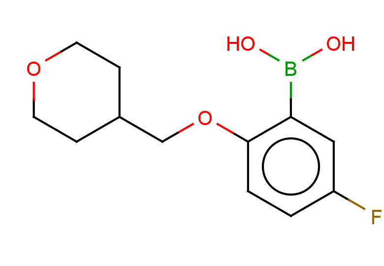 {5-fluoro-2-[(oxan-4-yl)methoxy]phenyl}boronic acid