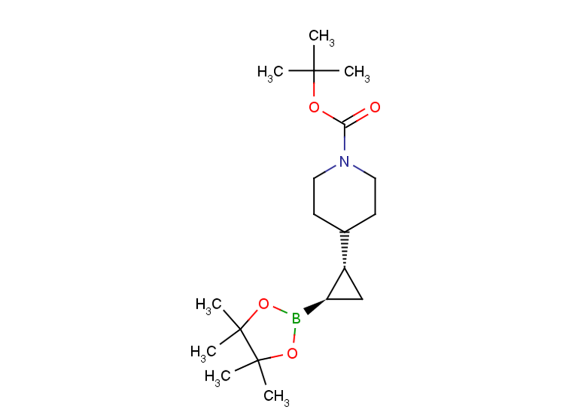 rac-tert-butyl 4-[(1R,2R)-2-(4,4,5,5-tetramethyl-1,3,2-dioxaborolan-2-yl)cyclopropyl]piperidine-1-carboxylate, trans