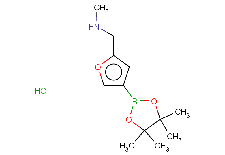 methyl({[4-(tetramethyl-1,3,2-dioxaborolan-2-yl)furan-2-yl]methyl})amine hydrochloride