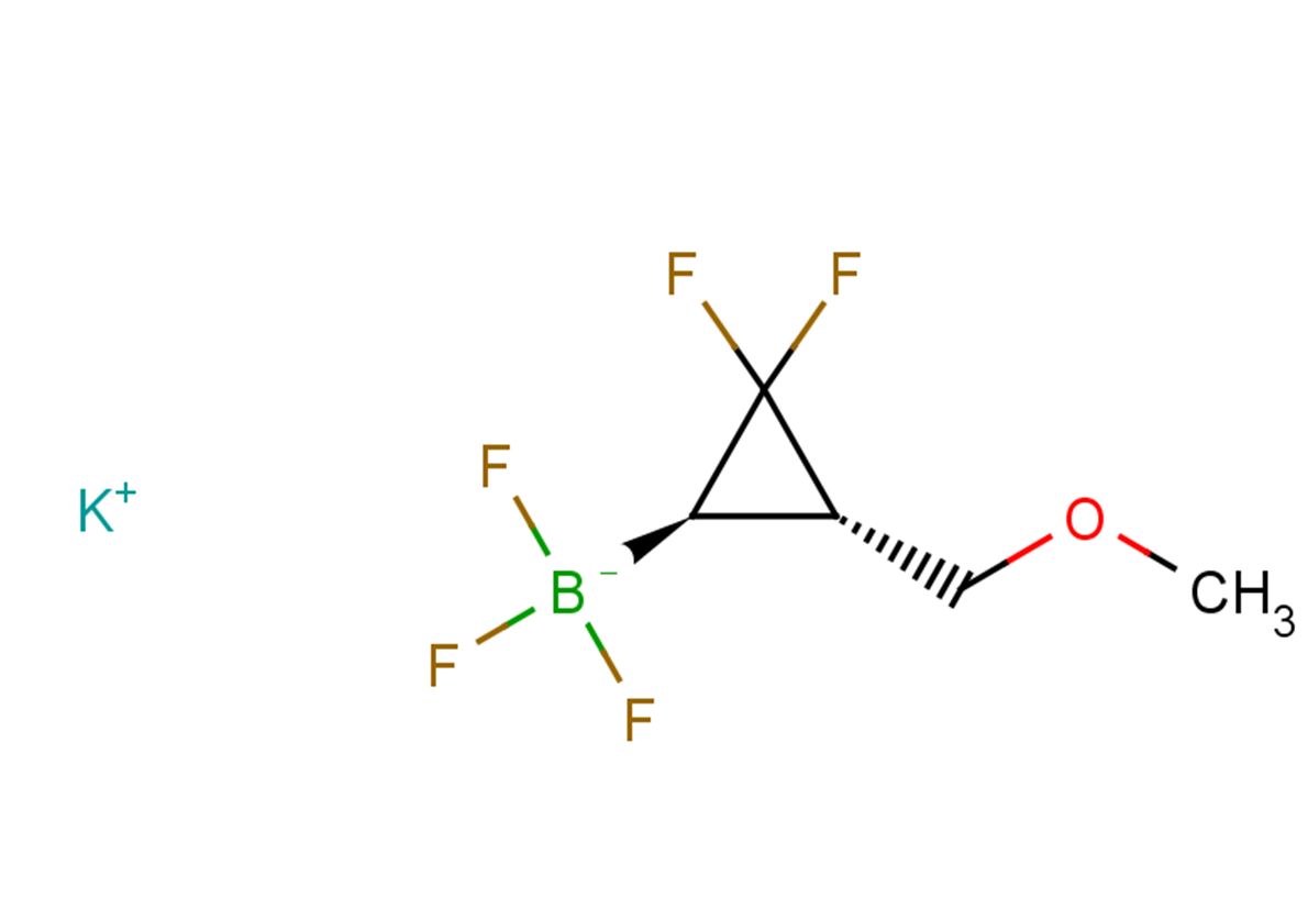 rac-potassium [(1R,3S)-2,2-difluoro-3-(methoxymethyl)cyclopropyl]trifluoroboranuide, trans