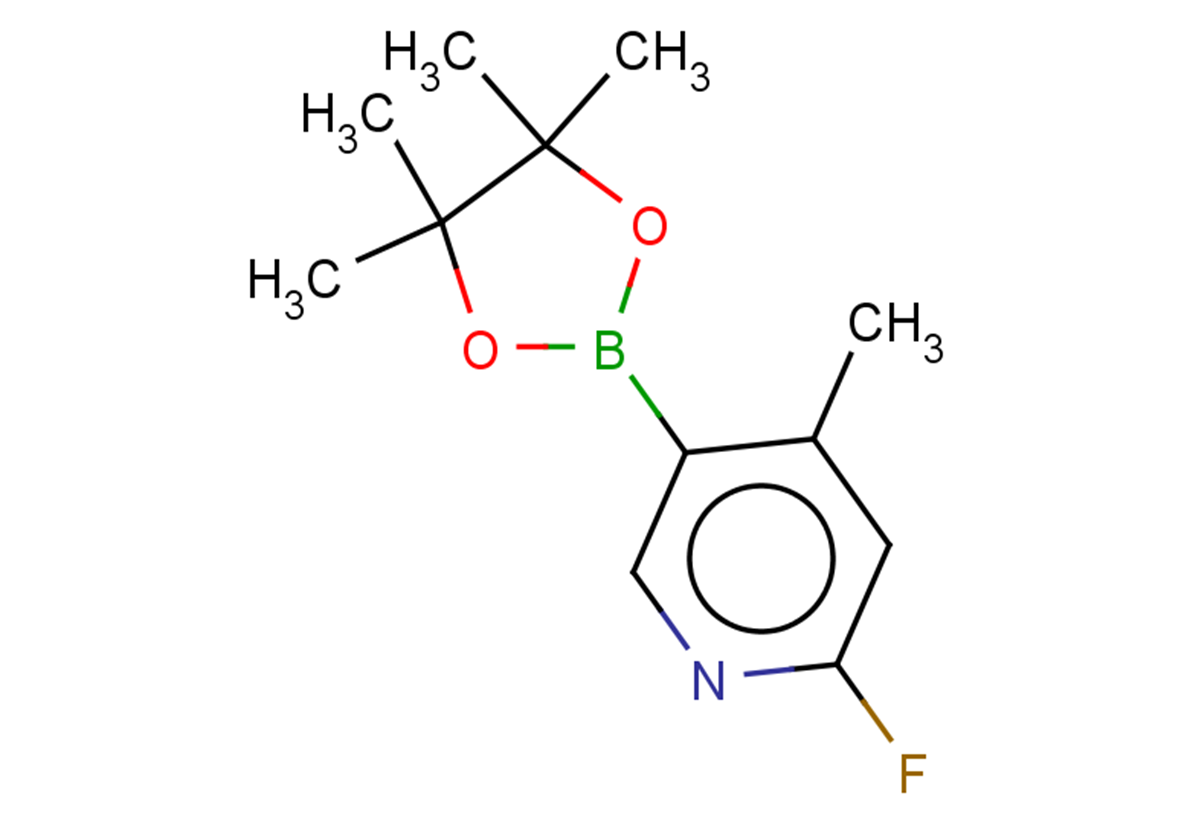 2-fluoro-4-methyl-5-(tetramethyl-1,3,2-dioxaborolan-2-yl)pyridine
