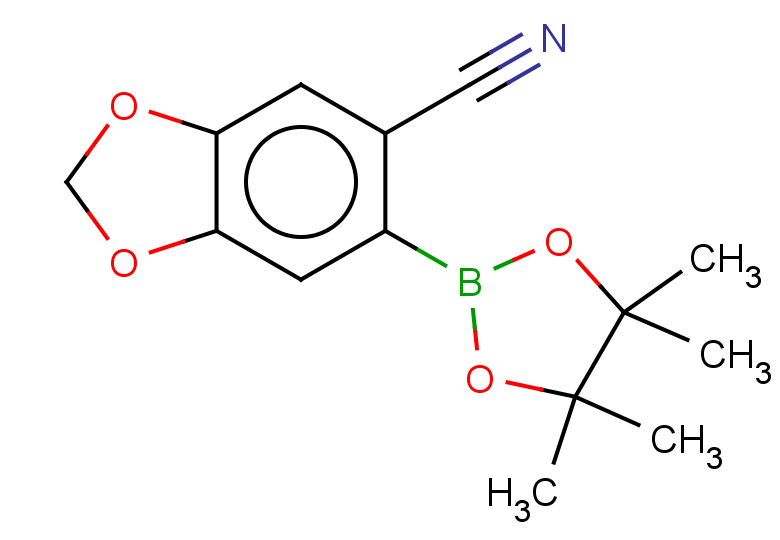 6-(4,4,5,5-tetramethyl-1,3,2-dioxaborolan-2-yl)-1,3-dioxaindane-5-carbonitrile