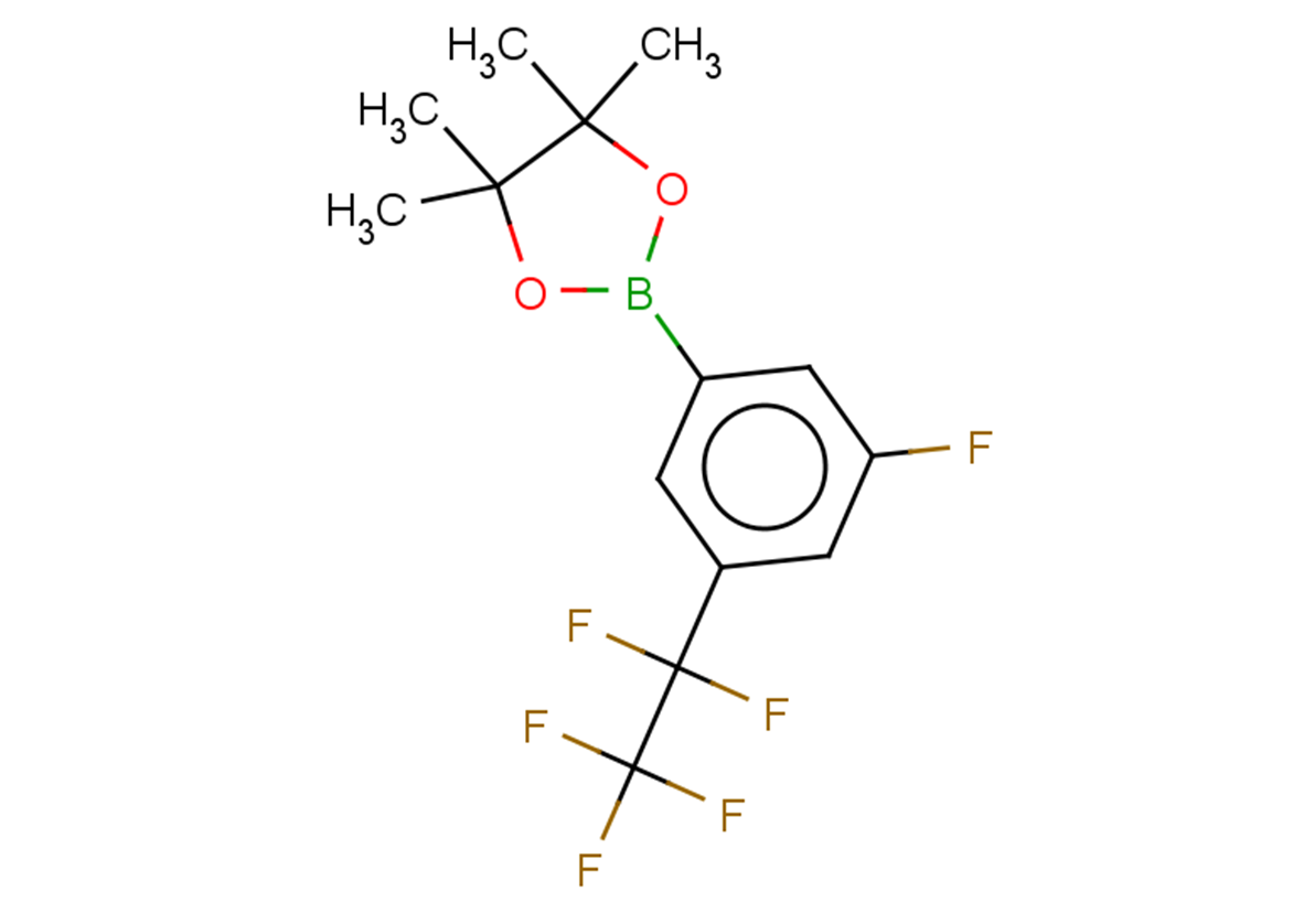 2-[3-fluoro-5-(1,1,2,2,2-pentafluoroethyl)phenyl]-4,4,5,5-tetramethyl-1,3,2-dioxaborolane
