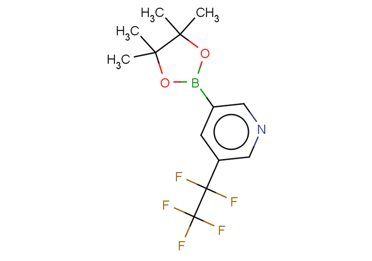 3-(1,1,2,2,2-pentafluoroethyl)-5-(4,4,5,5-tetramethyl-1,3,2-dioxaborolan-2-yl)pyridine