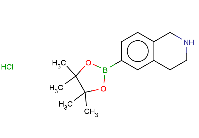 6-(4,4,5,5-tetramethyl-1,3,2-dioxaborolan-2-yl)-1,2,3,4-tetrahydroisoquinoline hydrochloride