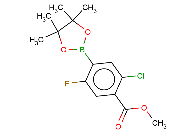 methyl 2-chloro-5-fluoro-4-(4,4,5,5-tetramethyl-1,3,2-dioxaborolan-2-yl)benzoate