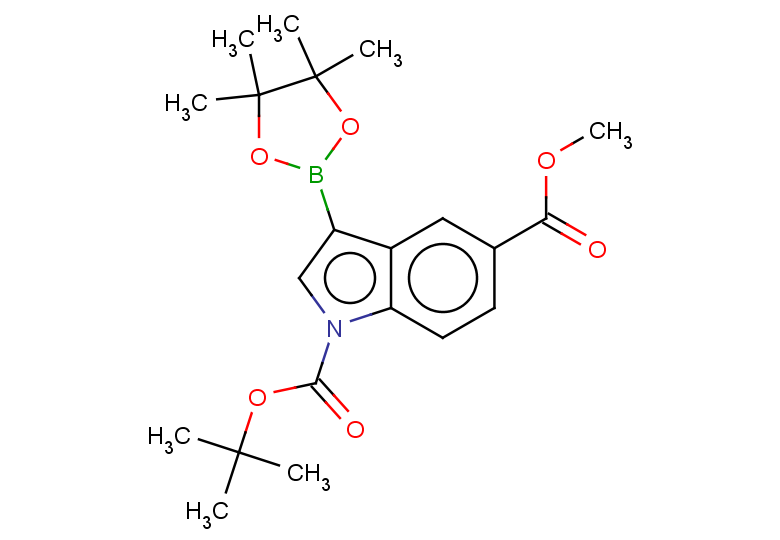1-tert-butyl 5-methyl 3-(4,4,5,5-tetramethyl-1,3,2-dioxaborolan-2-yl)-1H-indole-1,5-dicarboxylate
