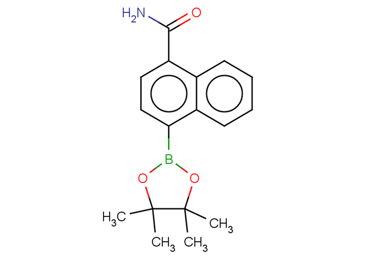 4-(4,4,5,5-tetramethyl-1,3,2-dioxaborolan-2-yl)naphthalene-1-carboxamide